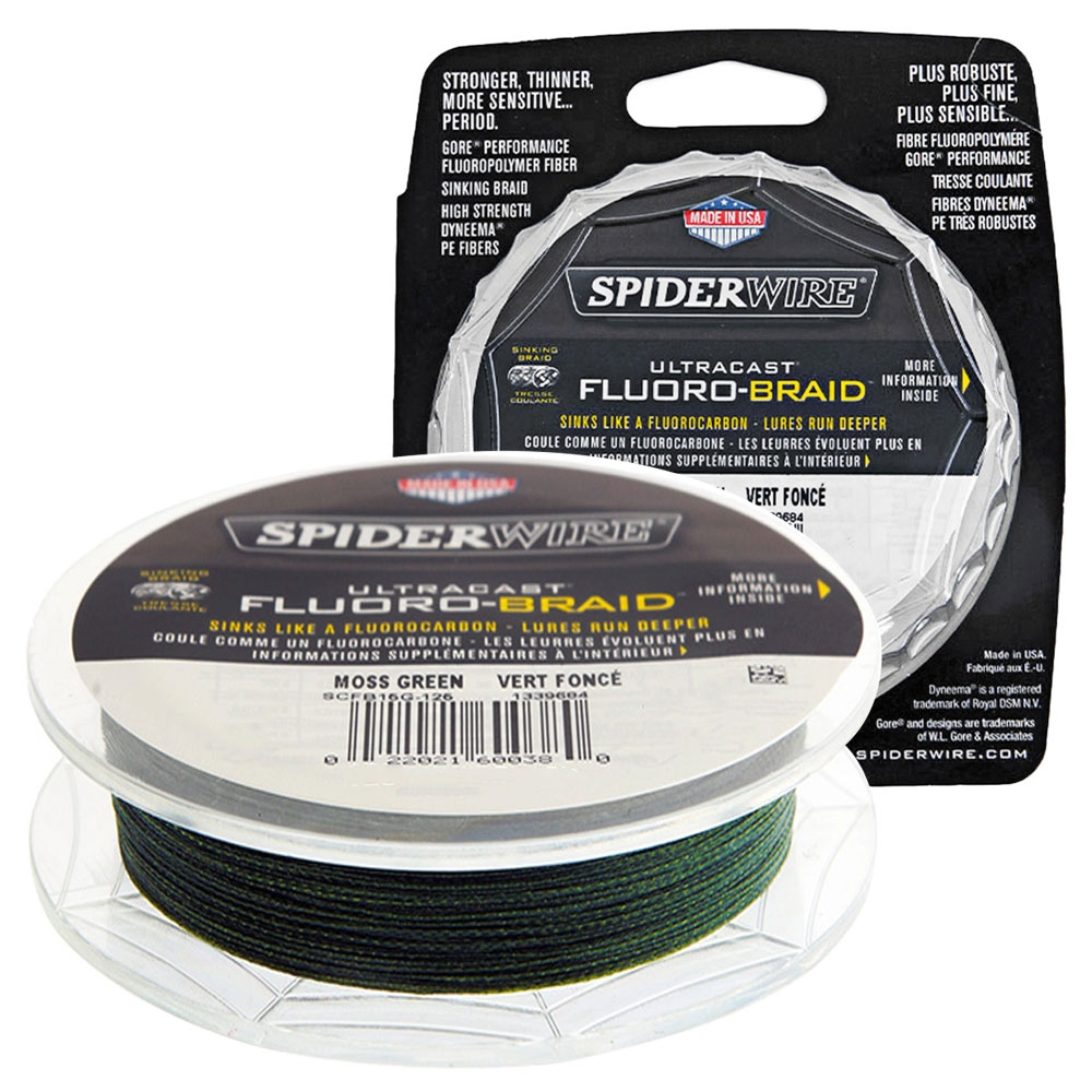 Spiderwire Ultracast Fluoro Braid Moss Green 274m
